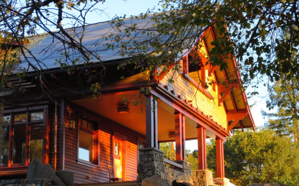 Passive solar heating and cooling in Sebastopol Craftsman home