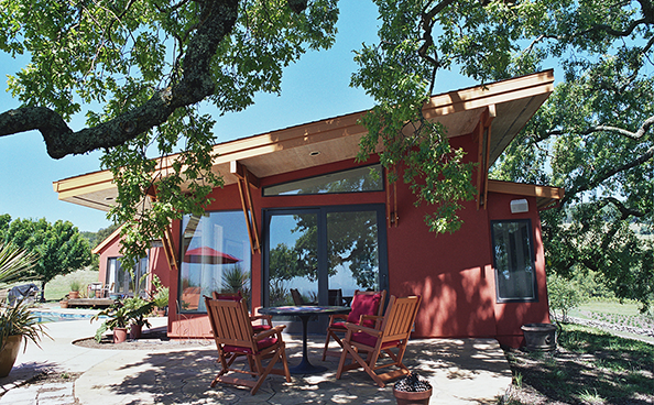 Sonoma Mountain addition under the oak trees - Marcus Schott, Architect